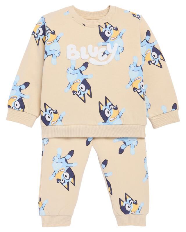 Sweat + pantalon bébé garçon, écru — KiK, produit allemand authentique au Maroc