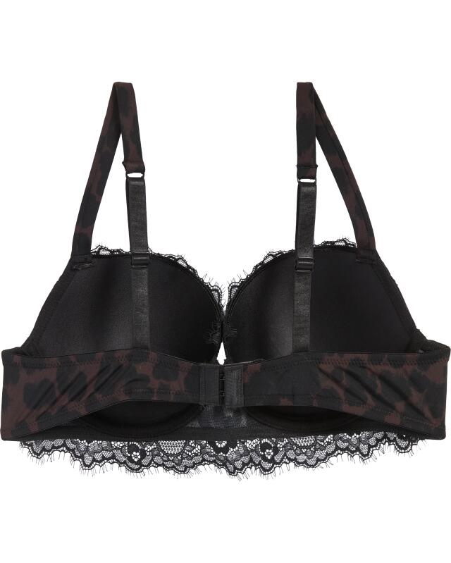 Leopard print push-up bra for women, leopard print (KiK Push-up-BH Leo (Leopardendruck)) — KiK, authentic German product in Morocco