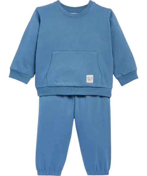 Sweatshirt + Sweathose in Blau