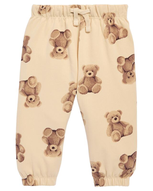 سويتشيرت + سروال بنقشة الدببة للرضيعة، إكرو (KiK Sweatshirt + Hose mit Teddys (naturfarben)) — KiK, منتج ألماني أصلي في المغرب