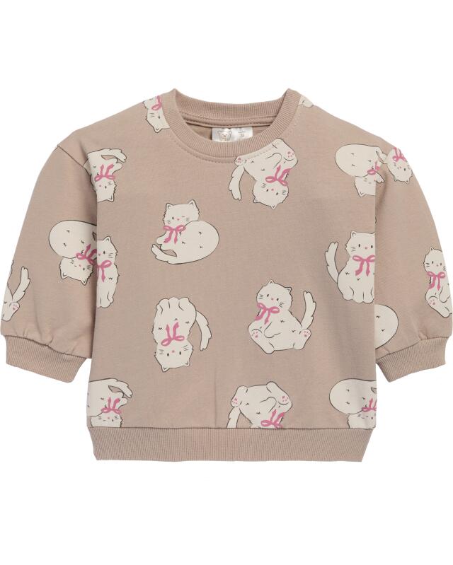 سترة تيدي بدون أكمام + سويتشيرت + ليجن للرضيعة، إكرو (KiK Teddyweste + Sweatshirt + Leggings (naturfarben)) — KiK, منتج ألماني أصلي في المغرب
