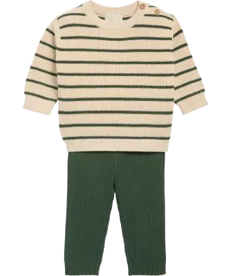 Sweter z dzianiny + Spodnie z dzianiny