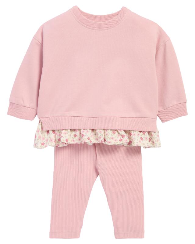 سويتشيرت + ليجن للرضيعة، وردي (KiK Sweatshirt + Leggings in Rosa (rosa)) — KiK, منتج ألماني أصلي في المغرب