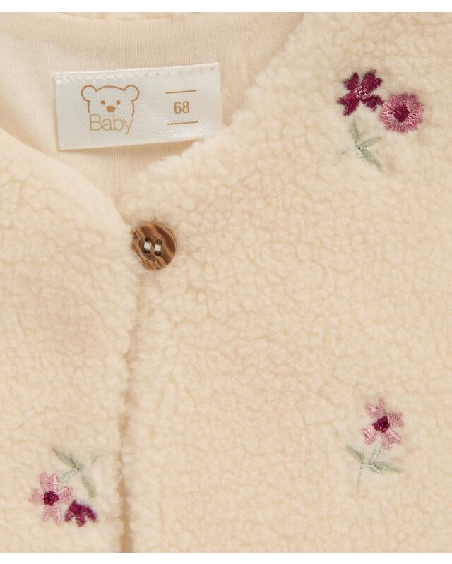 سترة بدون أكمام + بلوزة بأكمام طويلة + سروال للرضيعة، وردي (KiK Weste + Langarmshirt + Hose (rosa)) — KiK, منتج ألماني أصلي في المغرب