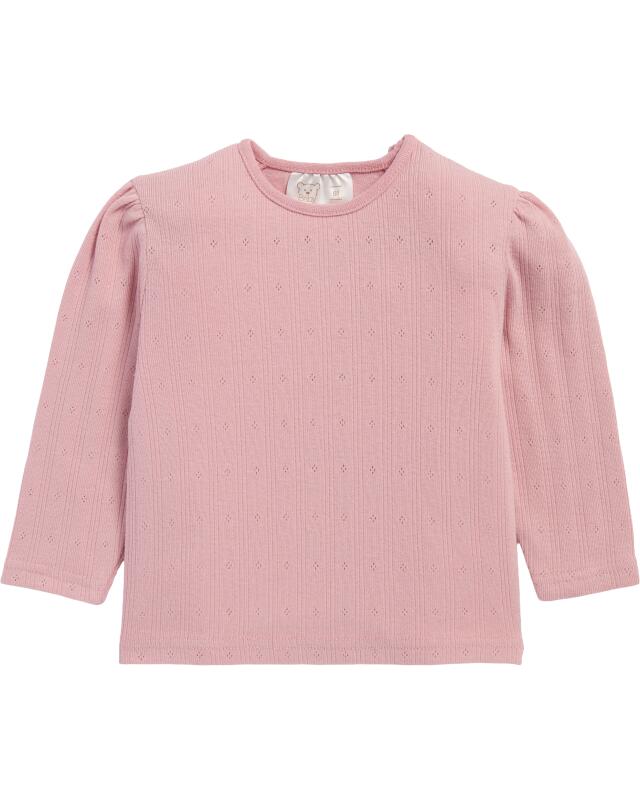 سترة بدون أكمام + بلوزة بأكمام طويلة + سروال للرضيعة، وردي (KiK Weste + Langarmshirt + Hose (rosa)) — KiK, منتج ألماني أصلي في المغرب