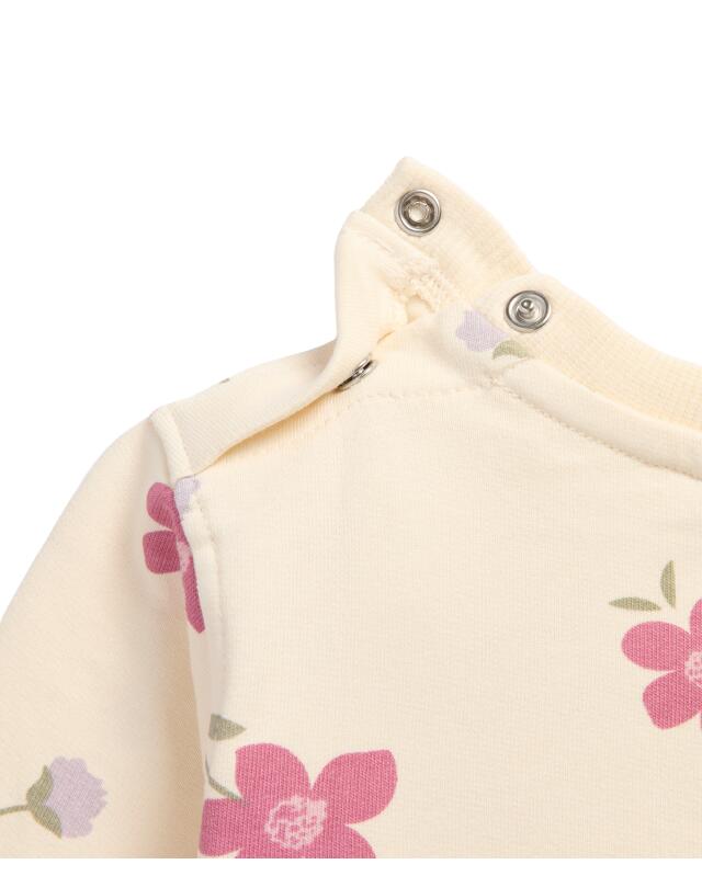 Ensemble de jogging à fleurs bébé fille, blanc cassé (KiK Geblümter Jogginganzug (offwhite)) — KiK, produit allemand authentique au Maroc