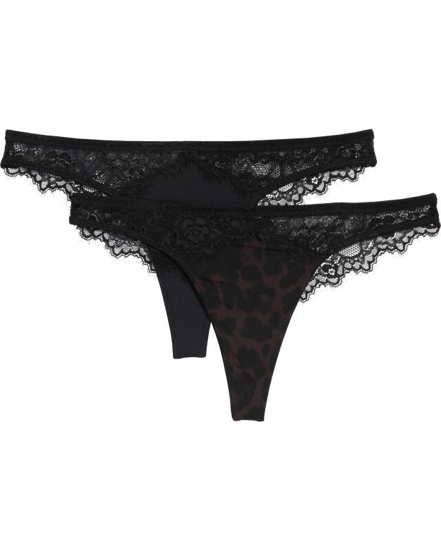 Strings léopard femme, imprimé léopard (KiK Strings Leo (Leopardendruck)) — KiK, produit allemand authentique au Maroc