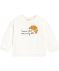 Sweatshirt mit Croissant offwhite