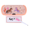 Etui met uitschuifbaar bordje kleurrijk
