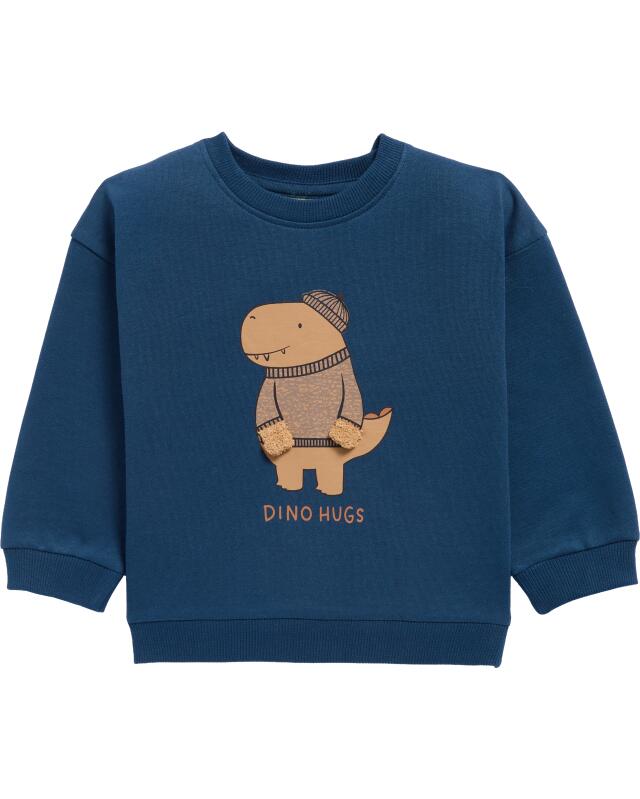 Sweatshirt with dinosaur for baby boys, navy (KiK Sweatshirt mit Dino (dunkelblau)) — KiK, authentic German product in Morocco