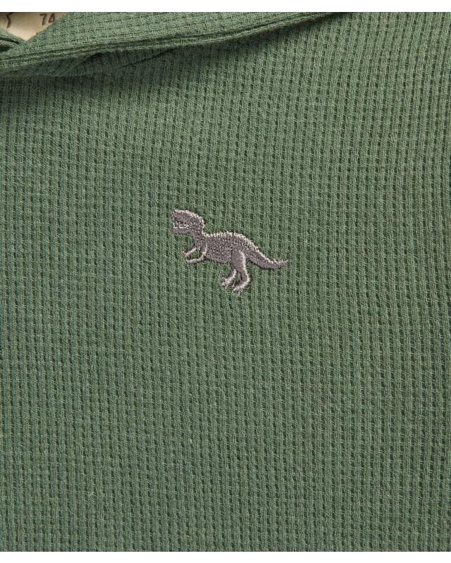 Pull à texture gaufrée bébé garçon, vert foncé (KiK Pullover mit Waffelstruktur (dunkelgrün)) — KiK, produit allemand authentique au Maroc