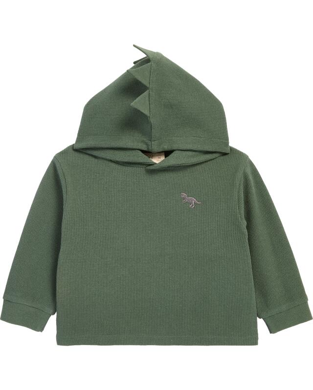 Pull à texture gaufrée bébé garçon, vert foncé (KiK Pullover mit Waffelstruktur (dunkelgrün)) — KiK, produit allemand authentique au Maroc