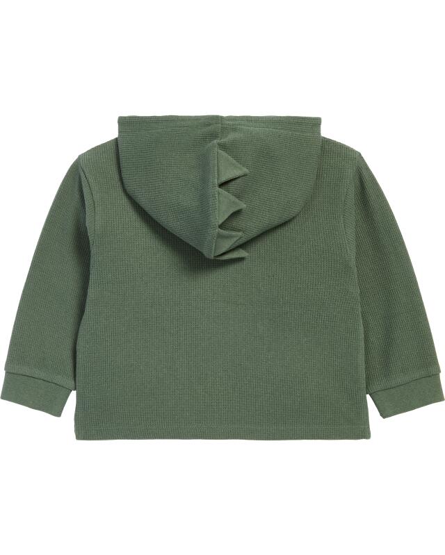 Pull à texture gaufrée bébé garçon, vert foncé (KiK Pullover mit Waffelstruktur (dunkelgrün)) — KiK, produit allemand authentique au Maroc