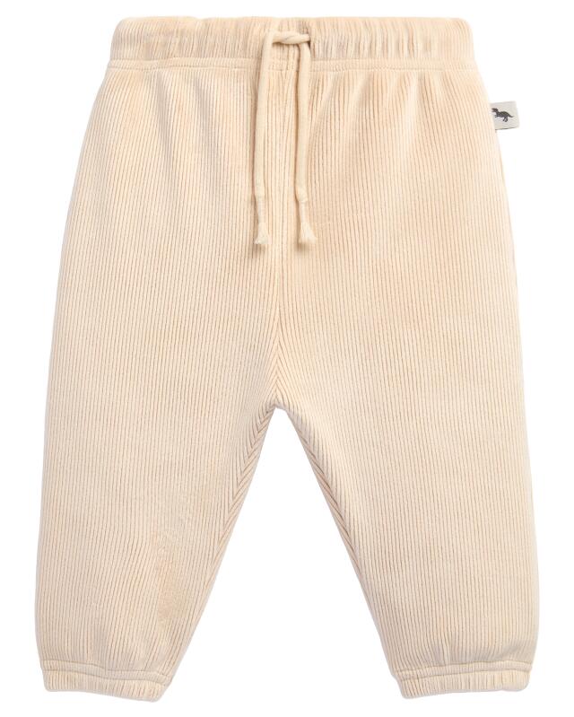 Velour trousers for baby boys, cream (KiK Hose aus Velours (creme)) — KiK, authentic German product in Morocco