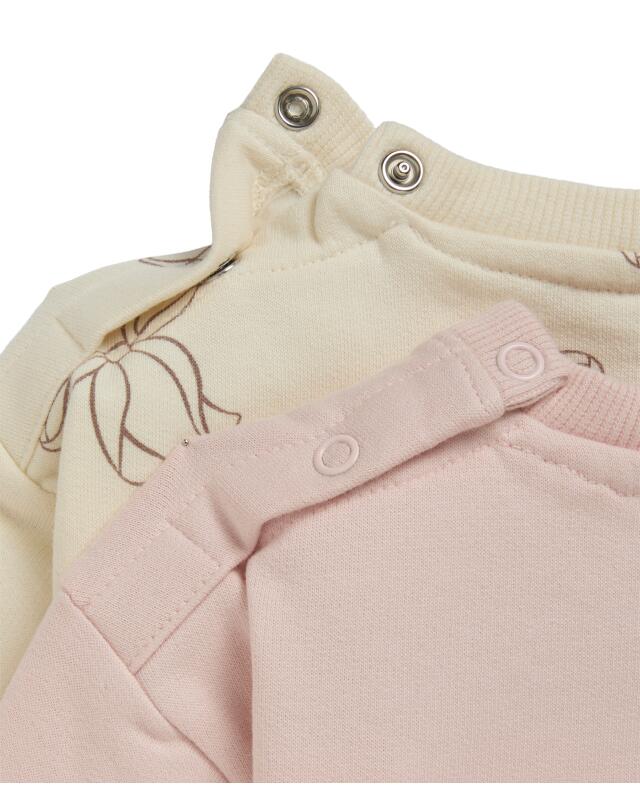Sweats à nœuds bébé fille, vieux rose (KiK Sweatshirts Schleifen (altrosa)) — KiK, produit allemand authentique au Maroc