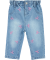 Jeansy z haftowanymi kokardkami niebieski jeans