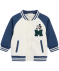Wattierte Collegejacke offwhite