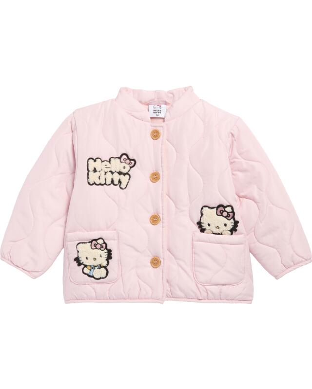 Doudoune légère doublée polaire bébé fille, vieux rose — KiK, produit allemand authentique au Maroc