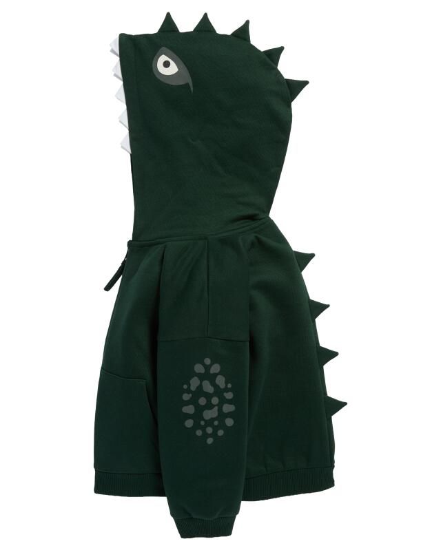 Veste sweat zippée à pics garçon, vert foncé (KiK Sweatjacke mit Zacken (dunkelgrün)) — KiK, produit allemand authentique au Maroc