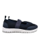 Slip-in met glitterbandjes donkerblauw