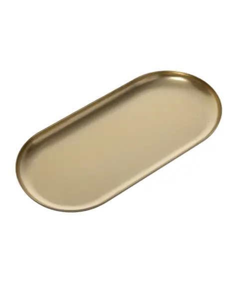 Goldfarbenes Dekotablett