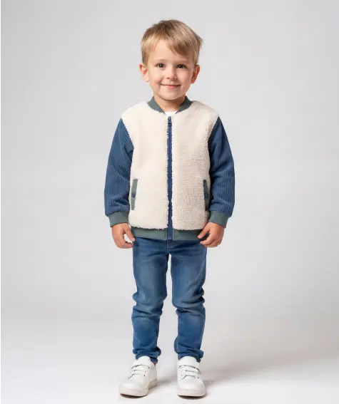 Collegejacke Teddy-Cord