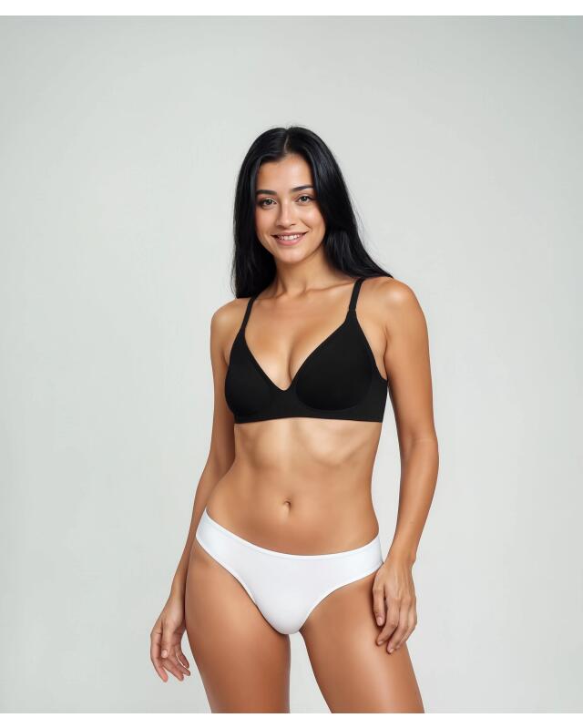 Soutien-gorge souple à bonnets moulés femme, noir (KiK Soft-BH mit geformten Cups (schwarz)) — KiK, produit allemand authentique au Maroc