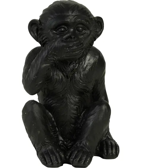 Deko-Affe in Schwarz