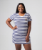 Bigshirt mit Glitzerherzen indigo blau