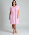 Bigshirt mit Biesen rosa bedruckt