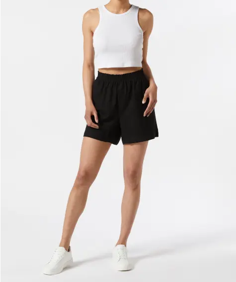 Shorts mit Leinenanteil