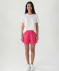 Shorts mit Leinenanteil pink