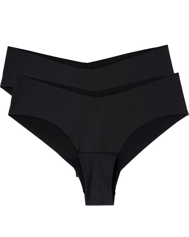 Laser-cut Brazilian briefs for women, black (KiK Brazilian-Slips Lasercut (schwarz)) — KiK, authentic German product in Morocco