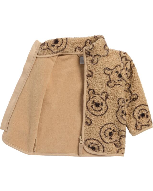 سترة من البوكليه بياقة عالية للرضيع، إكرو (KiK Boucléjacke mit Stehkragen (naturfarben)) — KiK, منتج ألماني أصلي في المغرب