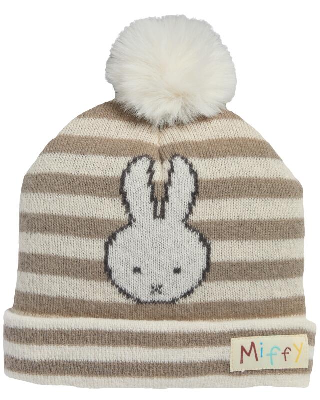 Bonnet en maille à pompon bébé fille, gris — KiK, produit allemand authentique au Maroc
