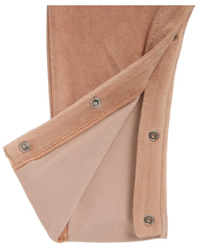 Newborn bodysuit + dungarees for girls, light brown (KiK Newborn Body + Latzhose (hellbraun)) — KiK, authentic German product in Morocco