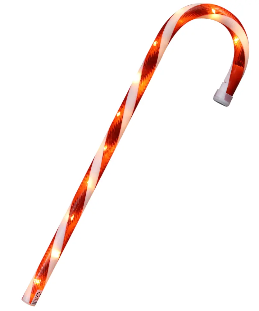 LED-Zuckerstange Weihnachten, rot/weiß