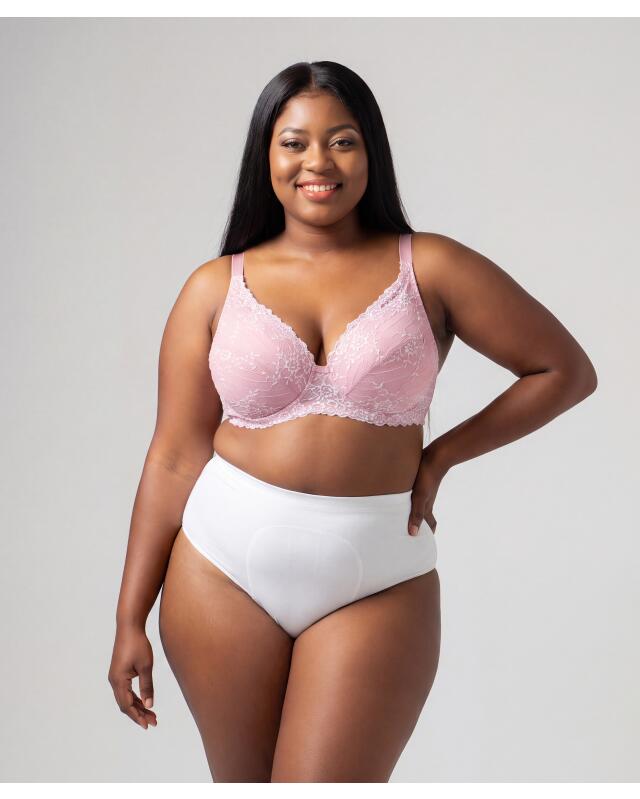 Soutien-gorge à armatures en dentelle florale femme, rose — KiK, produit allemand authentique au Maroc