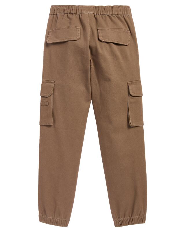 Twill trousers with cargo pockets for boys, soft brown (KiK Twillhose mit Cargotaschen (softbraun)) — KiK, authentic German product in Morocco