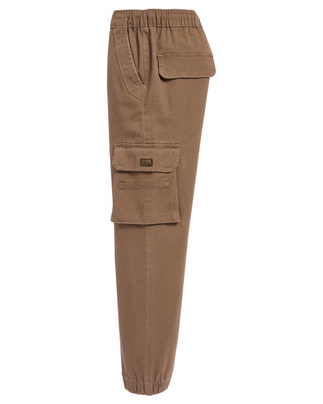 Twill trousers with cargo pockets for boys, soft brown (KiK Twillhose mit Cargotaschen (softbraun)) — KiK, authentic German product in Morocco