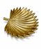 Dekotablett Blatt gold