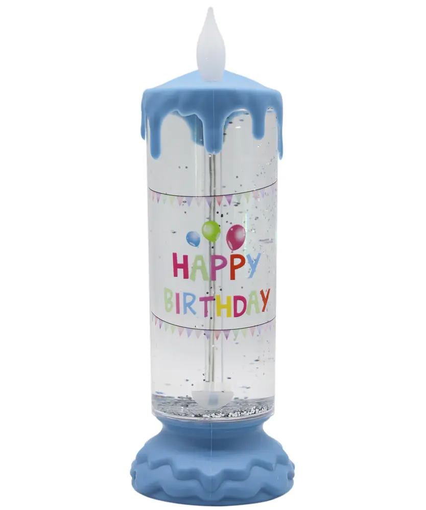LED-Kerze Geburtstag, blau