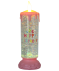 LED-Kerze Geburtstag rosa