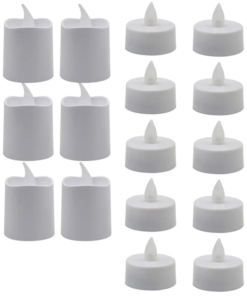 LED-Teelichter-Set, weiß