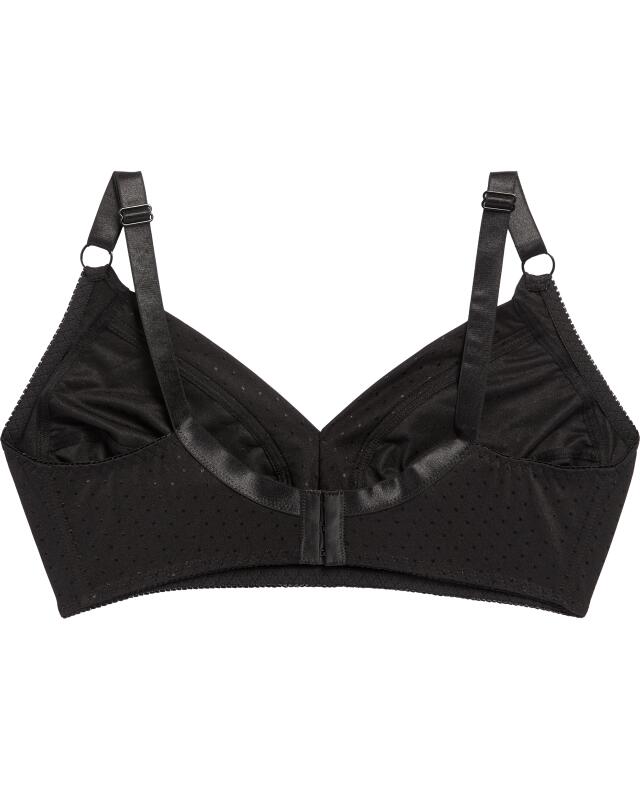 Soutien-gorge souple brodé femme, noir (KiK Schwarzer Soft-BH mit Stickereien (schwarz)) — KiK, produit allemand authentique au Maroc