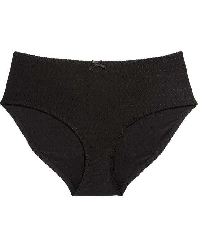 Polka dot briefs for women, black (KiK Gepunkteter Slip (schwarz)) — KiK, authentic German product in Morocco