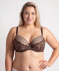 Brauner BH mit Spitze braun