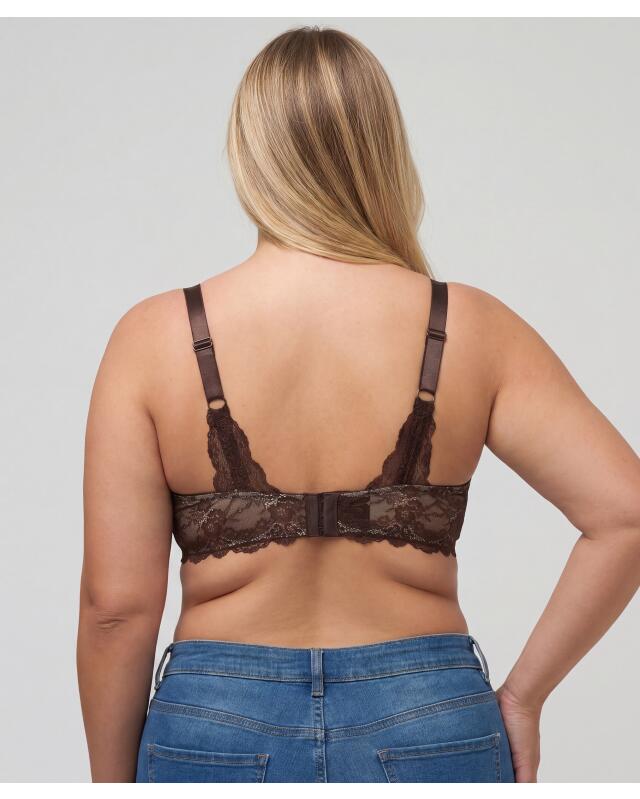 Bra with lace for women, brown (KiK Brauner BH mit Spitze (braun)) — KiK, authentic German product in Morocco