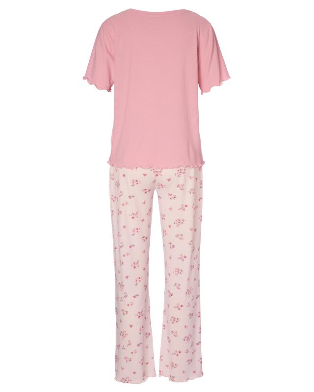 Ribbed pyjamas for women, pink (KiK Gerippter Pyjama (rosa)) — KiK, authentic German product in Morocco