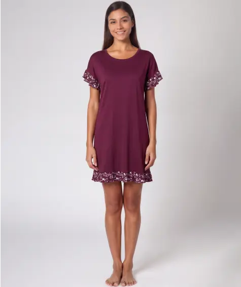 Bigshirt mit Rüschen